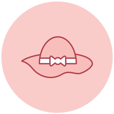 Şapka. Web simgesi basit illüstrasyon