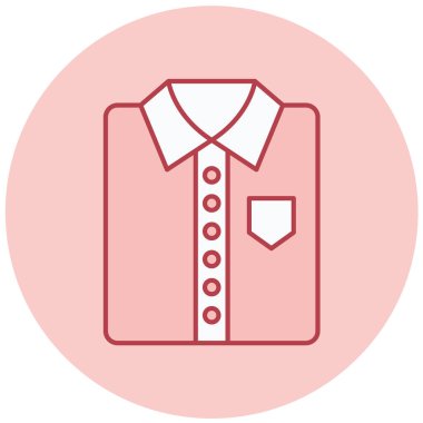 Gömlek. Web simgesi basit illüstrasyon