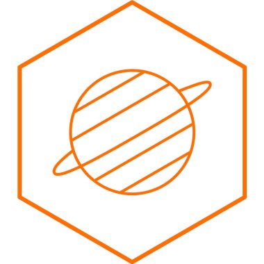 Projeniz için gezegen çizgisi simgesi