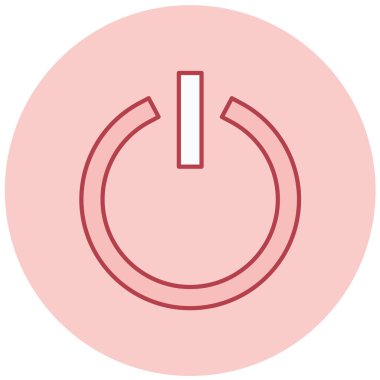 Güç. Web simgesi basit illüstrasyon