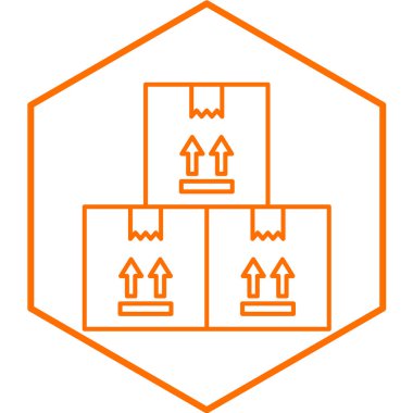 paket simgesi. vektör illüstrasyonu