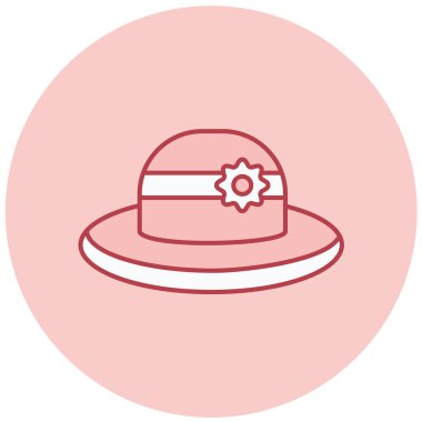 Şapka. Web simgesi basit illüstrasyon