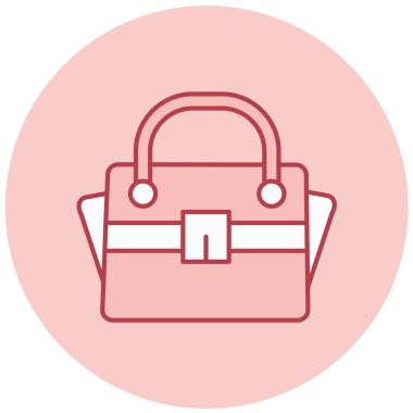 Çanta. Web simgesi basit illüstrasyon