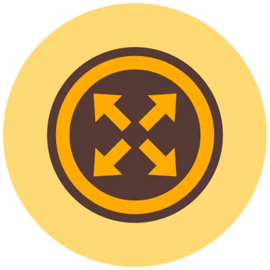 Ok. Web simgesi basit illüstrasyon