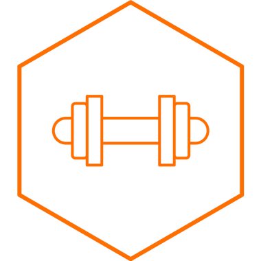 Dambıl simgesinin vektör illüstrasyonu