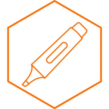 Vurgulama simgesi vektör illüstrasyonu