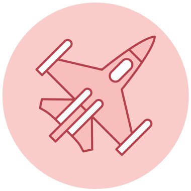 Uçak. Web simgesi basit illüstrasyon