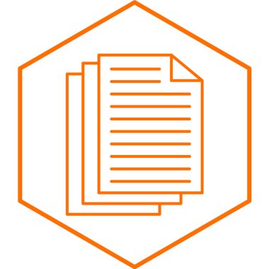 belge simgesi vektör illüstrasyonu