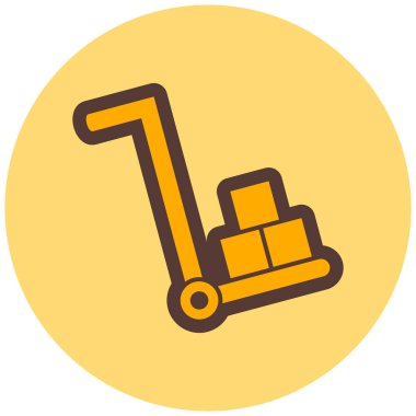 forklift. Web simgesi basit illüstrasyon