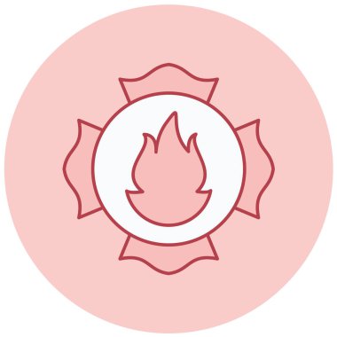 Ateş simgesinin vektör illüstrasyonu