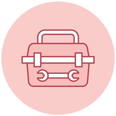 Çanta. Web simgesi basit illüstrasyon