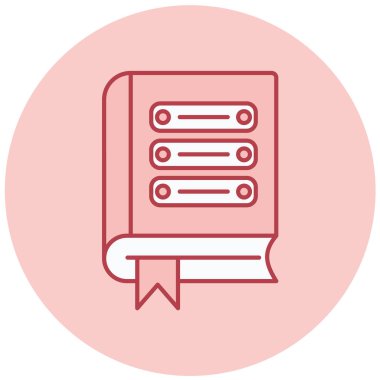 Kitap. Web simgesi basit illüstrasyon