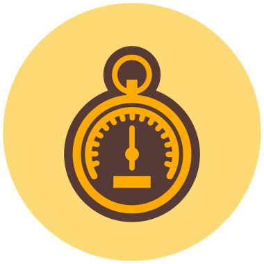 Kronometre Web simgesi basit illüstrasyon