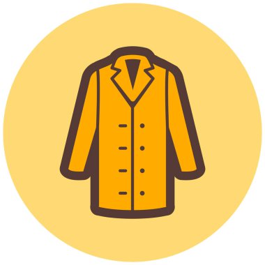 Ceket. Web simgesi basit illüstrasyon