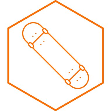 Kaykay simgesinin vektör illüstrasyonu