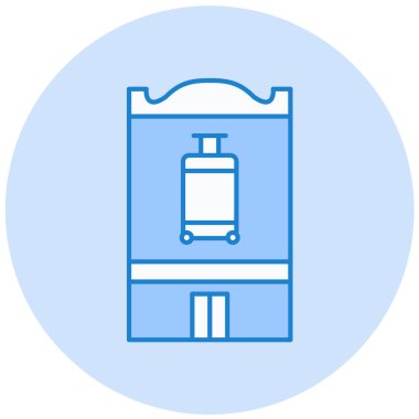 bagaj. Web simgesi basit illüstrasyon