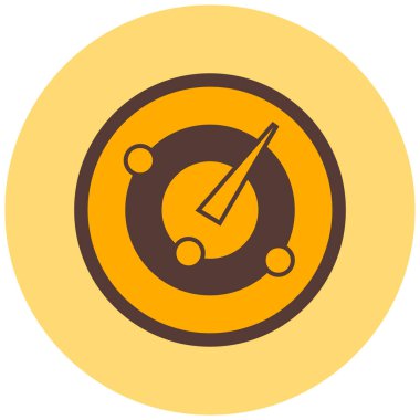 Saat. Web simgesi basit illüstrasyon