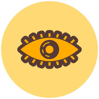 Göz. Web simgesi basit illüstrasyon