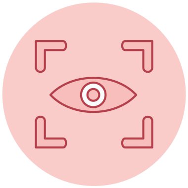 Göz. Web simgesi basit illüstrasyon