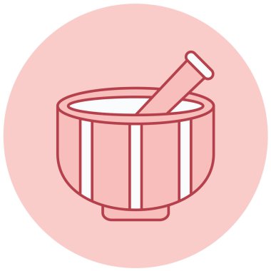 harç ve havaneli vektör çizim