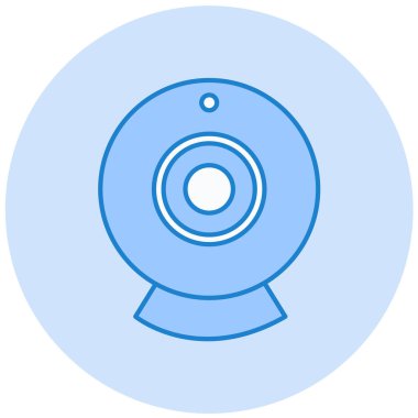 Kamera. Web simgesi basit illüstrasyon