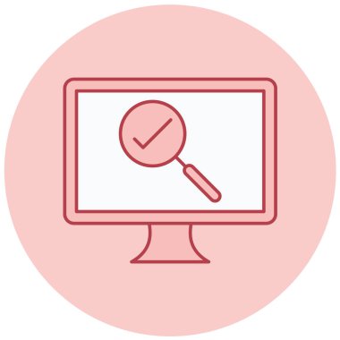 Bilgisayar. Web simgesi basit tasarım