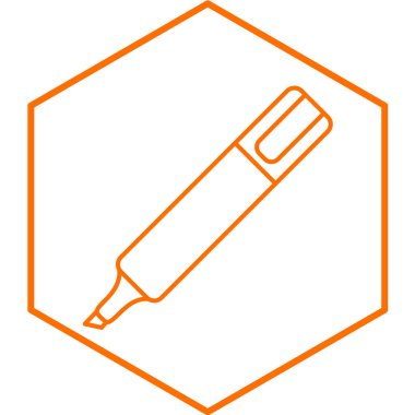 Kalem simgesi. vektör illüstrasyonu