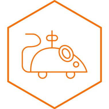 Oyuncak fare simgesinin vektör illüstrasyonu