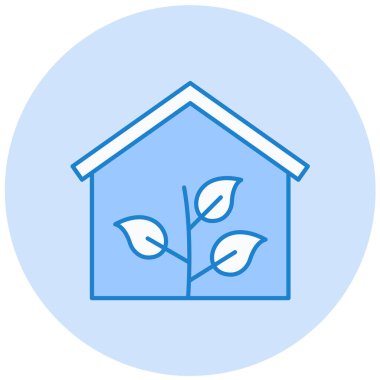 ev bitkisi vektör simgesi modern illüstrasyon