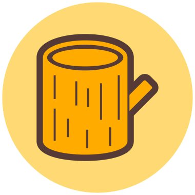 Kahve kupası. Basit tasarım