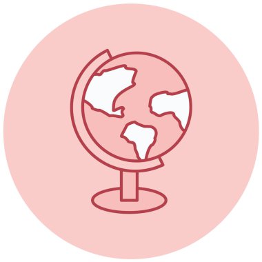 Dünya küresi. Basit resimleme