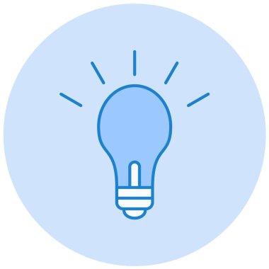 ampul simgesi vektör illüstrasyonu