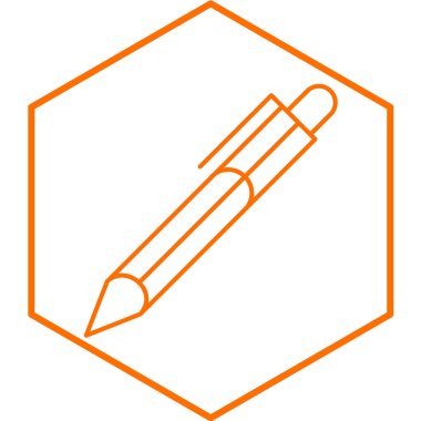 kalem simgesi vektör illüstrasyonu