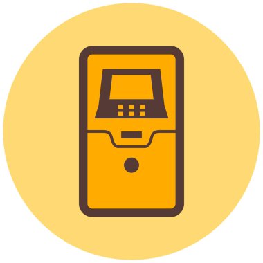 Cep telefonu. Web simgesi basit illüstrasyon