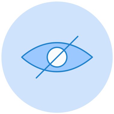 Göz. Web simgesi basit illüstrasyon