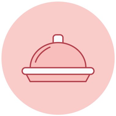 Eşsiz yemek. Basit resimleme