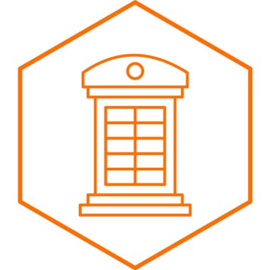 Tek posta kutusu simgesinin vektör illüstrasyonu