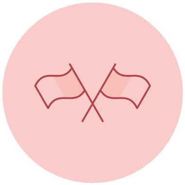 bayrak ikonu vektör illüstrasyonu