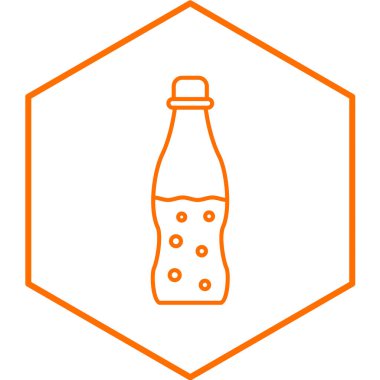 Şişe simgesinin vektör illüstrasyonu