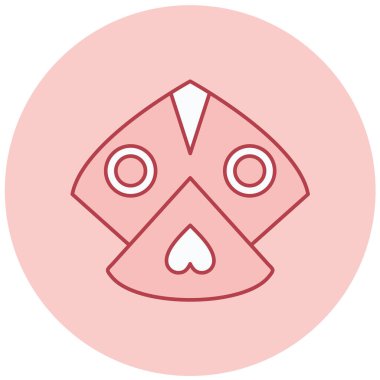 Yüz maskesi. Basit tasarım