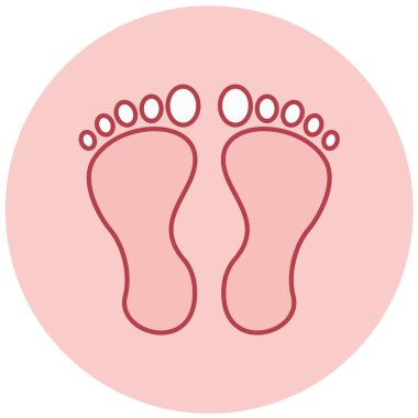 ayak ikonu vektör illüstrasyonu