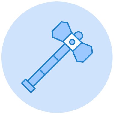 Çekiç. Web simgesi basit illüstrasyon