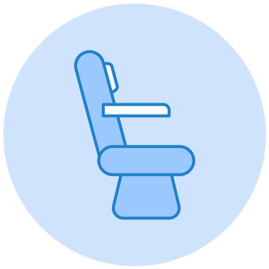 Sandalye. Web simgesi basit illüstrasyon