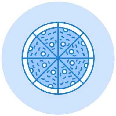 pizza. Web simgesi basit illüstrasyon