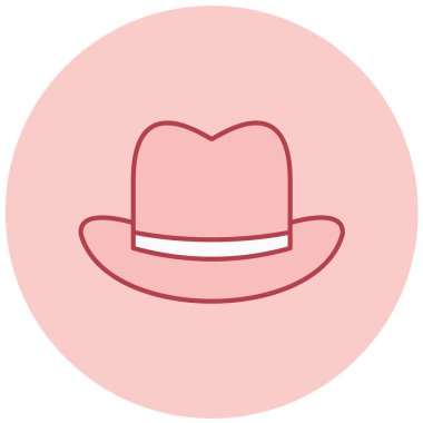 Şapka. Web simgesi basit illüstrasyon