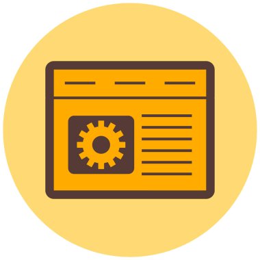 Kodlama vektörü simgesi modern basit tasarım