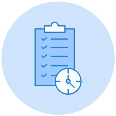 Kontrol listesi. Web simgesi basit illüstrasyon