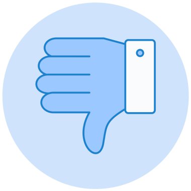 Başparmak yukarı. Web simgesi basit illüstrasyon