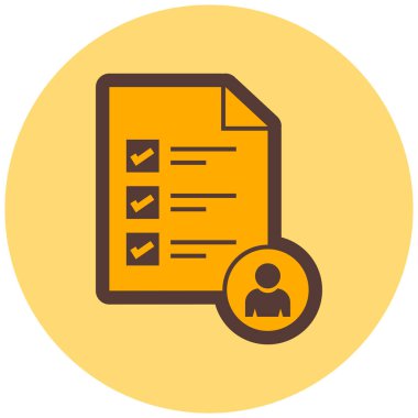 Belge. Web simgesi basit illüstrasyon