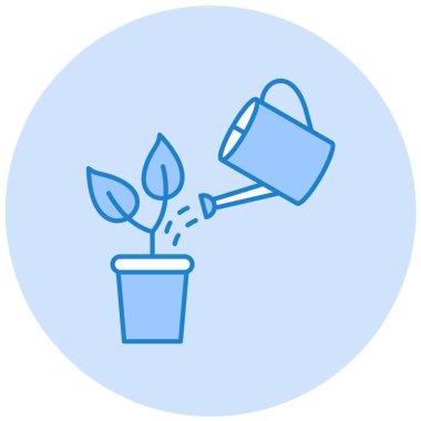 Bahçıvanlık modern ikon vektör illüstrasyonu